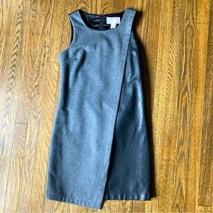 Julie Brown asymmetrical vegan leather dress
